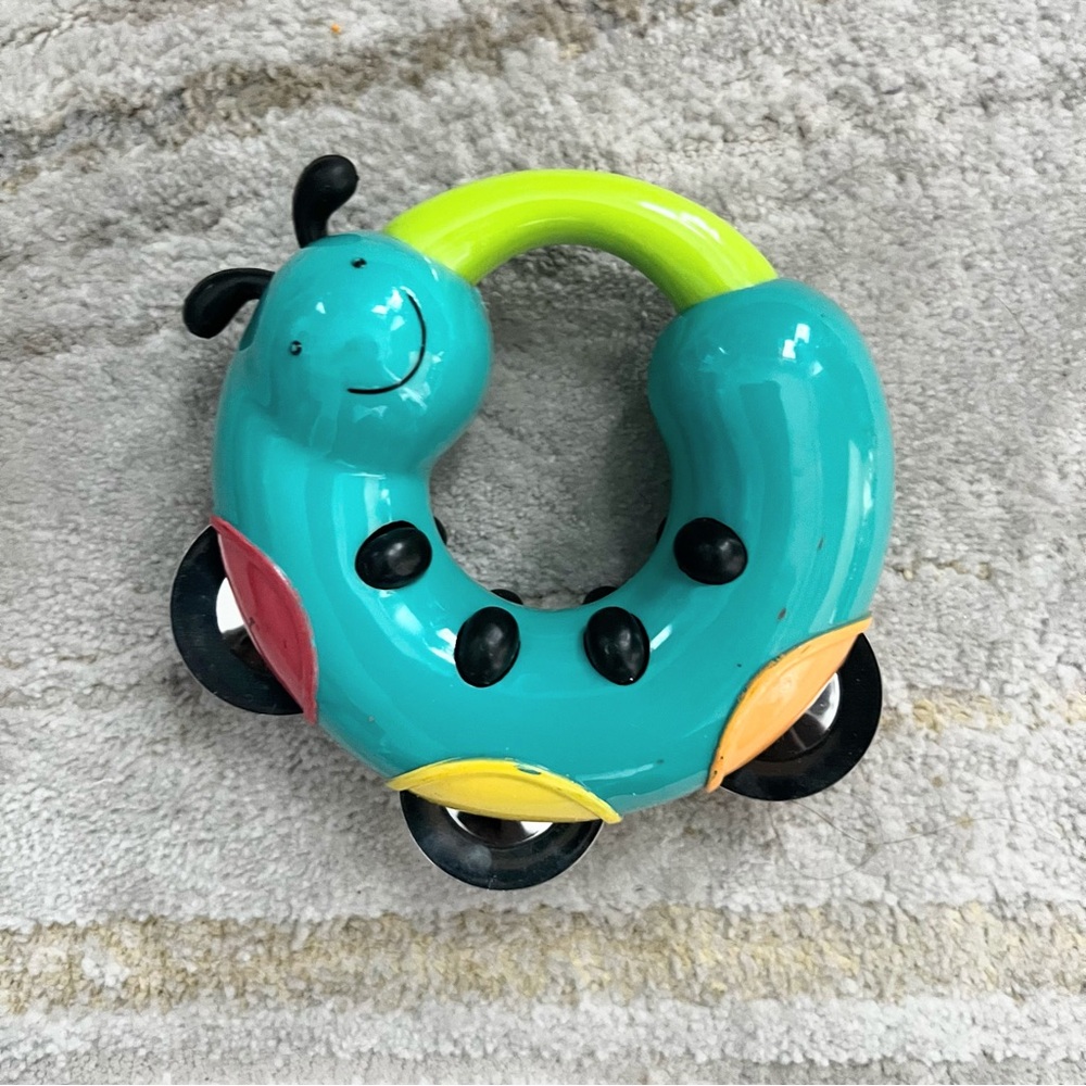 Vintage Battat Caterpillar Tambourine Developmental Toy